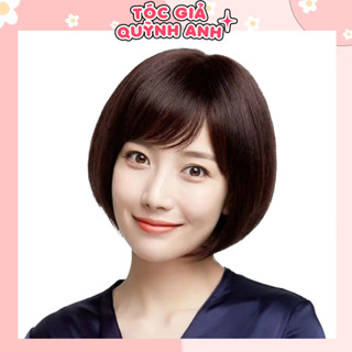 Tóc giả nữ ngắn trung niên , tặng lưới chụp (Sỉ 120k) QATN12