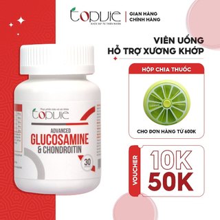 Glucosamine giảm đau xương khớp Advanced Glucosamine & Chondroitin TOPVIE 30-90 viên bổ xương khớp, giúp khớp khỏe mạnh