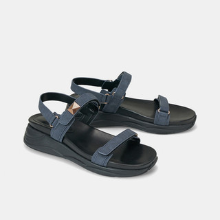 Giày sandal nữ 5cm thời trang juno thể thao phối khoá trang trí sd05103