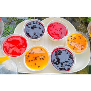 50 cái hủ sốt nhựa nắp liền đựng panna-cotta, sauce và toppings