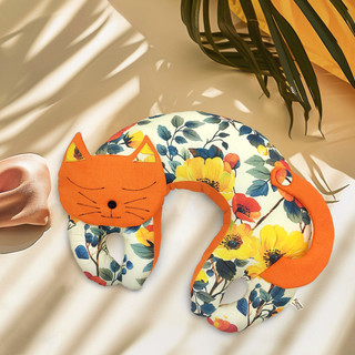 Gối Kê Cổ Chữ U Hình Mèo Kymviet Craft Đi Chơi, Đi Du Lịch, Quà Tặng