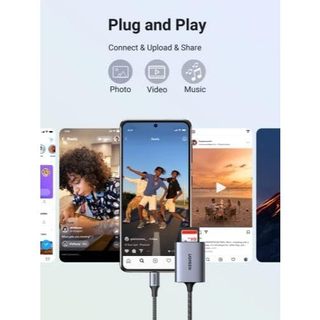 Đầu đọc thẻ SD/TF chuẩn USB Type-C Ugreen 80888 (Vỏ nhôm - hỗ trợ thẻ lên đến 2TB)