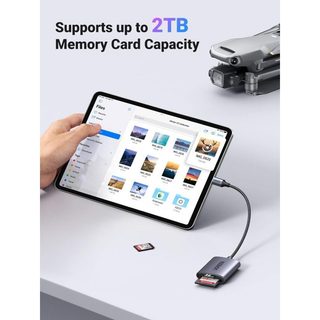 Đầu đọc thẻ SD/TF chuẩn USB Type-C Ugreen 80888 (Vỏ nhôm - hỗ trợ thẻ lên đến 2TB)