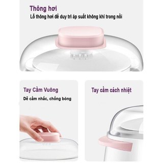 NỒI NẤU CHÁO CHẬM ĂN DẶM CHO BÉ(GIAO MÀU NGẪU NHIÊN)