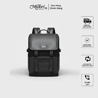 Balo Phối Da APOLO Đi Học Nam Nữ Đựng Laptop Thời Trang Unisex Chống Nước Local Brand MIDORI FOR MAN