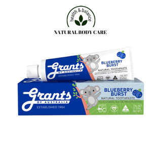 Kem đánh răng trẻ em thảo dược hữu cơ Grants việt quất 75g bảo vệ răng sữa cho bé, ngăn ngừa sâu sún