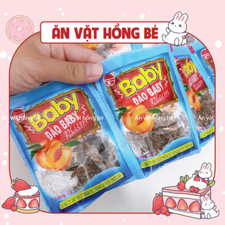 Ô mai đào xí muội baby, ô mai xí muội đào , ô mai tuổi thơ, ăn vặt hồng bé
