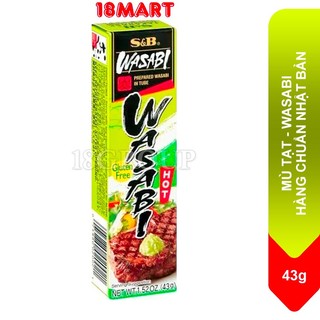 MÙ TẠT S&B WASABI HÀNG CHUẨN NHẬT BẢN 43g