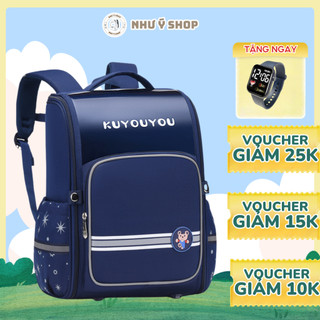 Balo Cao Cấp KUYOUYOU Chống Gù Cho Học Sinh Tiểu Học, Cặp Chống Nước Siêu Nhẹ, Bền NHU Y SHOP