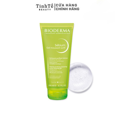 [LIVE] Gel rửa mặt làm sạch sâu và giảm mụn Bioderma Sébium Gel moussant actif  200ml