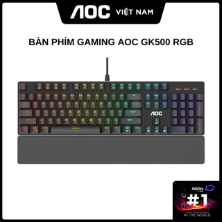 Bàn phím gaming aoc gk500 rgb - hàng chính hãng