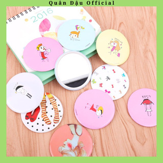 Gương mini cầm tay tiện lợi, gương trang điểm mini