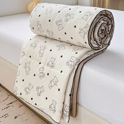 Chăn hè đũi sơ đậu nành bo decor kích thước 2mx2m3 nhập khẩu, Mền hè đũi cotton chất liệu mềm mại thoáng mát mẫu mới