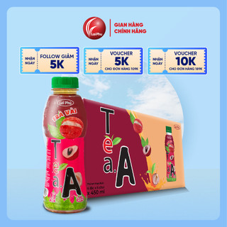 Trà Vải Tea A chai 450ml - Thùng 24 Chai