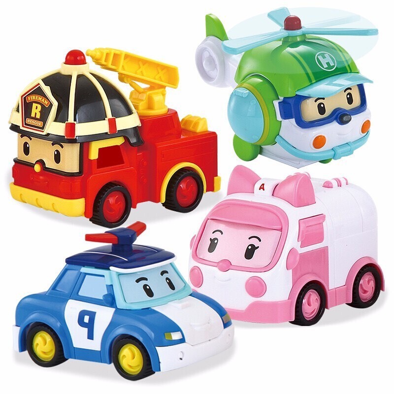 Set 4 xe ô tô đồ chơi Poli Robocar Hero- DCH868-15A