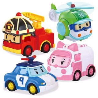 Set 4 xe ô tô đồ chơi poli robocar hero- dch868-15a