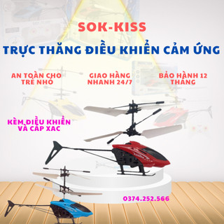 Máy bay điều khiển từ xa cảm ứng máy bay trực thăng mini điều khiển chịu mọi va đập dễ sử dụng có điện sáng
