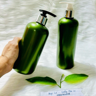 Chai lọ nhựa 500ml màu xanh nhũ siêu đẹp/Chai 500ml có vòi nhấn đủ kiểu,đủ loại.Đựng dầu gội,sữa tắm-Hàng đẹp-Chất lượng