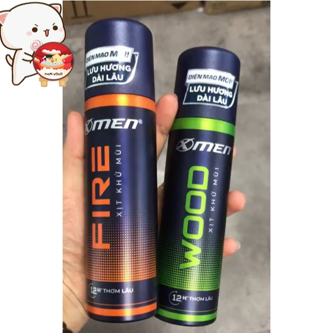 Xịt khử mùi X-Men 140ml ( wood / fire )