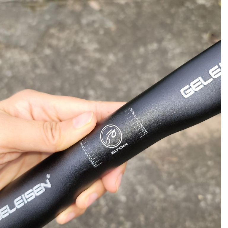 Ghi đông dẹt sừng bò tay lái xe đạp 31.8mm