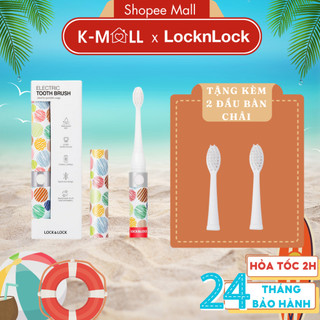 Bàn chải đánh răng điện locknlock enr236 dùng pin aaa không thấm nước, trẻ em dùng được - k-mall