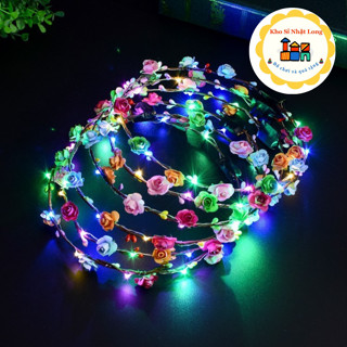   Có Đèn  Vòng Đội Đầu Hoa Hồng Nhiều Màu Chụp Kỉ yếu biểu diễn văn nghệ 
