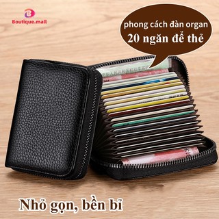 Ví đựng thẻ đa năng boutique, ví mini 20 ngăn đựng thẻ, nhỏ gọn tiện lợi
