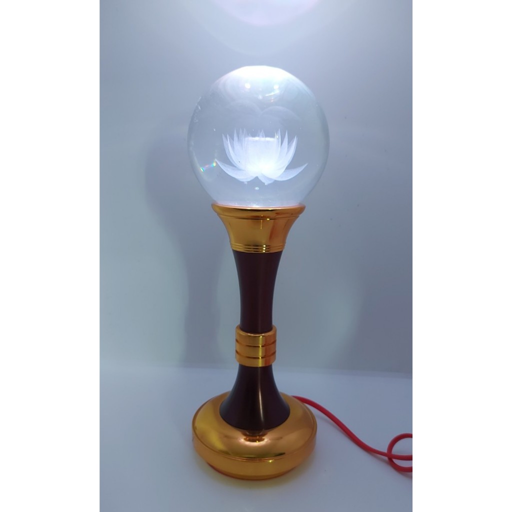 Đèn hợp kim quả cầu sen pha lê