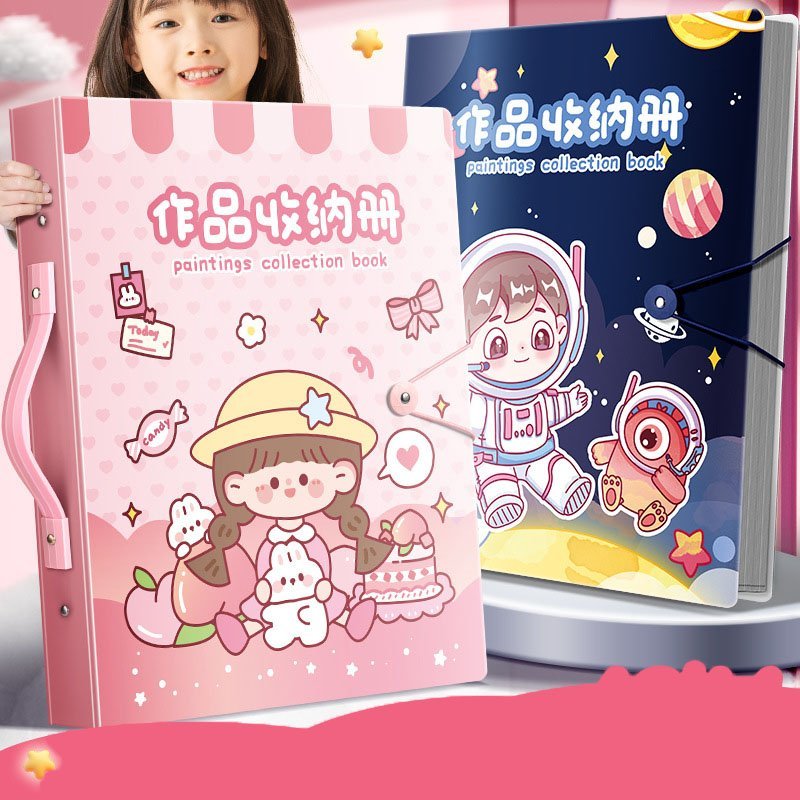 Album Đựng Tranh Vẽ Khổ A3 A4 8K Cho Bé Bìa Còng File Lá Lưu Trữ Giấy Tờ Tài Liệu Poster Sổ Lưu Tran