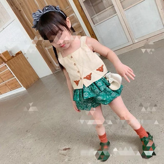 Bộ thiết kế 2 dây quần bèo bé gái