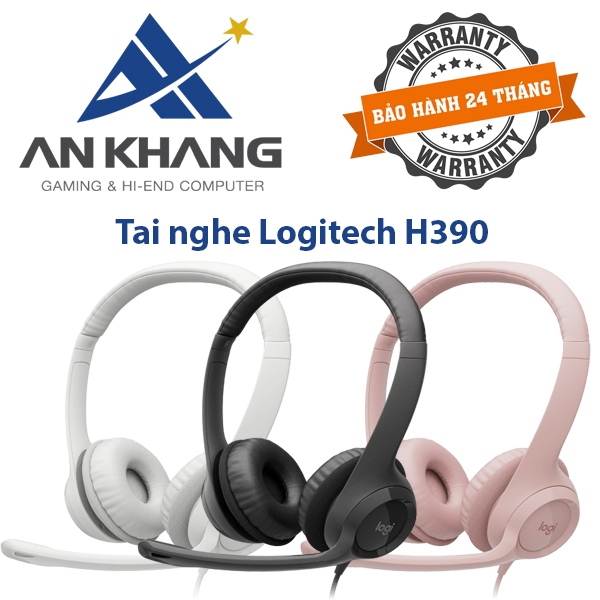 Tai nghe Logitech H390 - Hàng Chính Hãng