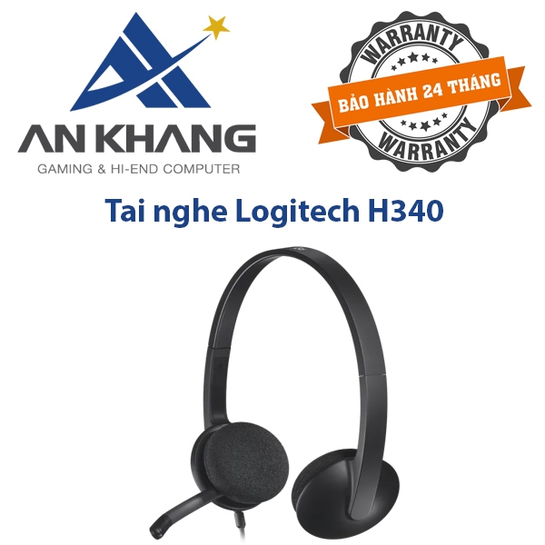 Tai nghe Logitech H340 - Hàng Chính Hãng