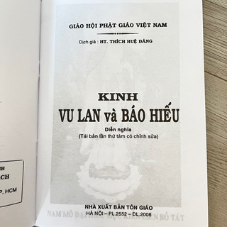 Kinh Vu Lan Và Báo Hiếu
