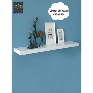 Kệ trang trí treo tường Rộng 60cm x sâu 15cm gỗ ( đen,nâu,vàng,trắng)