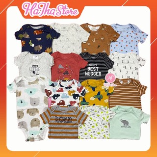 Bodysuit cho bé trai bé gái, Set 5 cái body cộc tay C4RT£R cho bé trai bé gái sơ sinh , đồ body, body chip, đồ mặc nhà