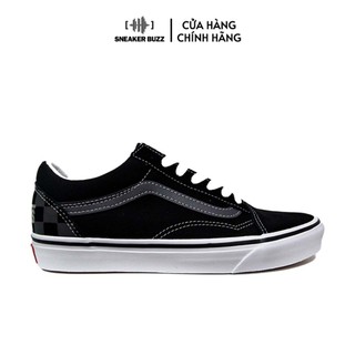 Giày vans old skool logo check black vn0005ufcji