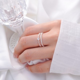 Nhẫn bạc nữ Lys Silver Ring Fullbox 8253 - Nhẫn Bạc S925