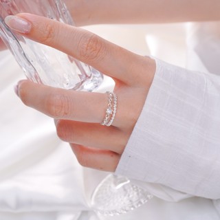 Nhẫn bạc nữ Lys Silver Ring Fullbox 8253 - Nhẫn Bạc S925