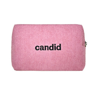 Túi makeup vải nhung tăm - candid - gwp ecom