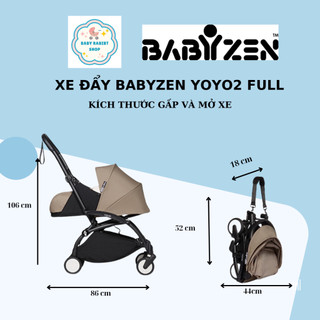 Xe đẩy du lịch gấp gọn babyzen yoyo 2 full set 0+ and 6+ link dự phòng