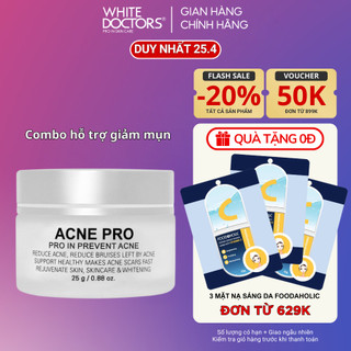 Kem loại bỏ mụn mờ thâm White Doctor Acne Pro 25g