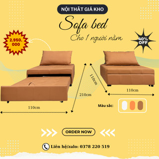 Sofa Giường Thông Minh Adora SG01 - Ghế sofa giường gấp gọn cho 1 người nằm