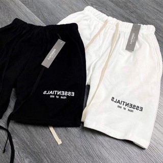 Quần Short Esssentials Nam Nữ Chất Cotton Cao Cấp Phong Cách Hàn Quốc Mặc Thoáng Mát