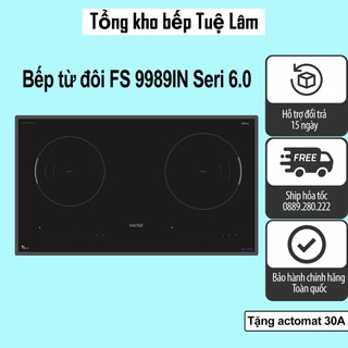 Bếp từ đôi faster 9989in seri 6.0 | sôi liu diu | nhập khẩu nguyên chiếc malaysia