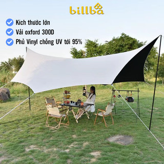 Bộ mái tăng Tarp che lều 520*450cm dùng đi dã ngoại cắm trại phủ lớp chống tia UV tới 95% - Billba Outdoors