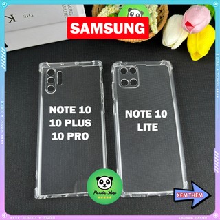 Ốp Samsung NOTE 10 / 10 PLUS / 10 PRO /10 LITE Bảo Vệ Cam, Chống Sốc, Trong Suốt, Silicon