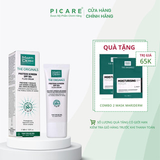 Kem chống nắng phổ rộng toàn diện ngừa lão hóa, phòng chống nám quay lại MartiDerm The Originals Proteos Screen SPF50+