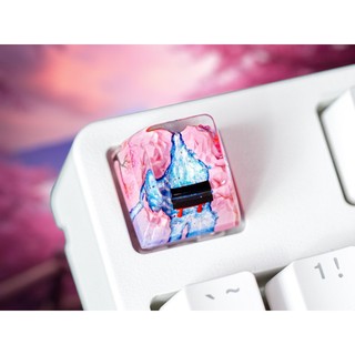 Keycap bàn phím cơ Sakura Tori Gate, Nút bàn phím Artisan, Phụ kiện bàn phím cơ, Nút bàn phím Handmade
