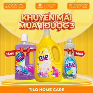 Nước Giặt Xả Tilo 3L Tặng Nước Rửa Chén Và Nước Lau Sàn Siêu Thơm Đậm Đặc An Toàn