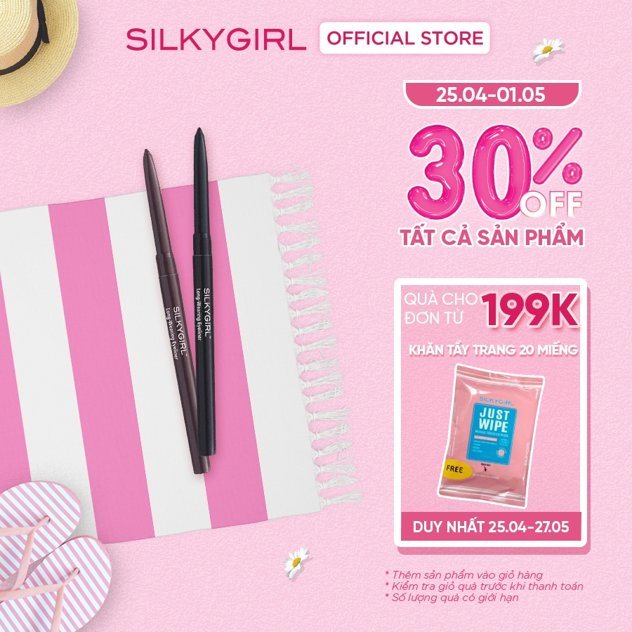 Chì Kẻ Mắt Silkygirl Long Wearing 0.28g